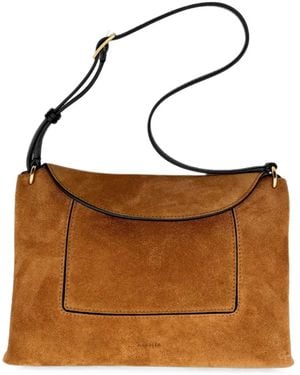 Wandler Penelope Slouch Suede Shoulder Bag - Brown