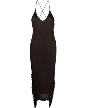 AISLING CAMPS Mittellanges Camisole-Kleid - Schwarz
