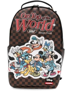Sprayground Mochila Disney Mickey & Friends A Cuadros - Rojo