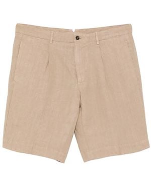 Dell'Oglio Pleated Shorts - Natural