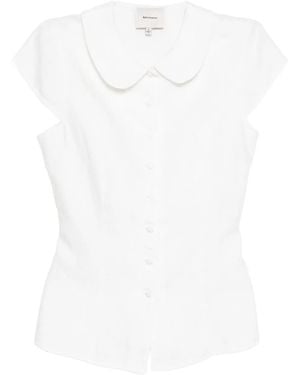 Reformation Camicia Molly - Bianco