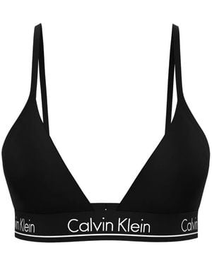 Calvin Klein Haut De Bikini À Logo - Black