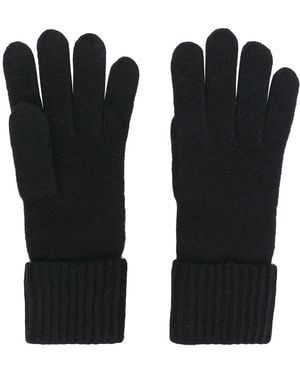 N.Peal Cashmere Cashmere Ribbed Gloves - Black