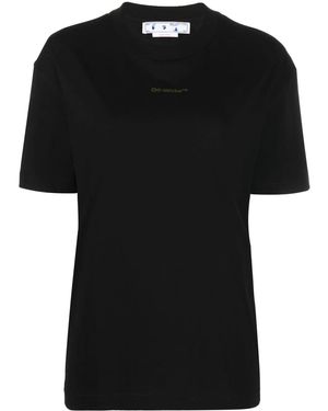 Off-White c/o Virgil Abloh Arrows-Logo Cotton T-Shirt - Black
