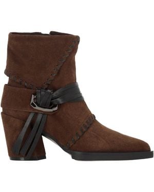 Elvio Zanon Indi Blea Stiefeletten mit Schnalle - Braun