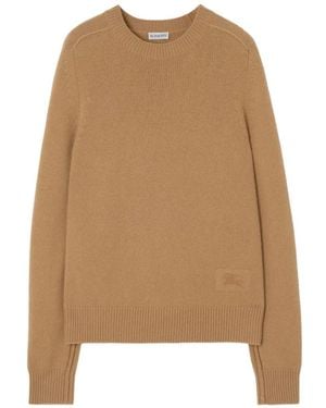 Burberry Klassischer Kaschmirpullover - Natur