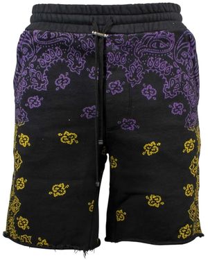 Amiri Shorts Mit Bandana-Print - Blau