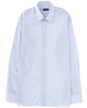 Tom Ford Chemise À Rayures - Blue