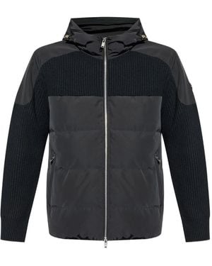 Moose Knuckles Glenvale Ribbed-Panel Padded Jacket Clothing - Blue