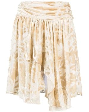 IRO Nepala Asymmetric Miniskirt - Natural