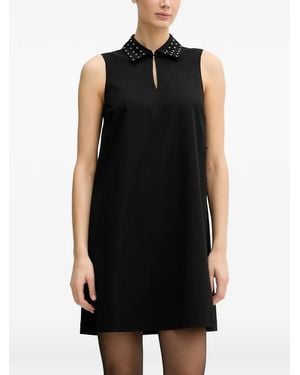 Benetton Stud-Embellishment Mini Dress - Black