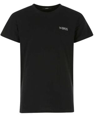 14 Bros T-Shirt Mit Print - Schwarz