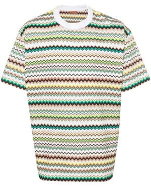 Missoni ジグザグプリント Tシャツ - グレー