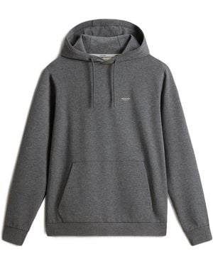Woolrich Logo Interlock Hoodie - Grey