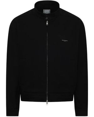 WOOYOUNGMI Logo-Print Zip-Up Jacket - Black