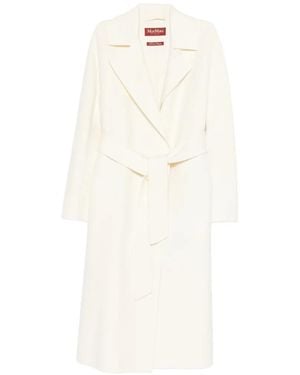 Max Mara Belted Coat - White