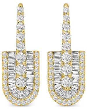 UNION LOS ANGELES Diamond U Drop Earrings - Metallic