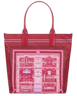 Shanghai Tang Double Happiness Tote Bag - Pink