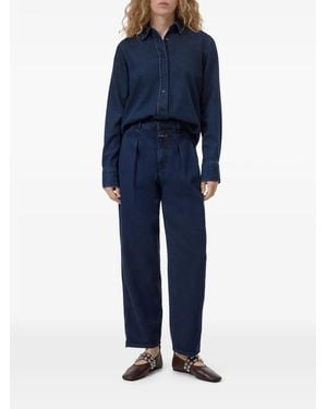 Closed Jeans Met Plooien - Blauw