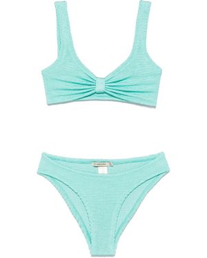 Paramidonna Bikini En Seersucker - Bleu