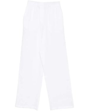 Riviera Elasticated-Waistband Trousers - White