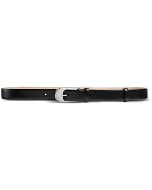 KHAITE Leather Belt - White