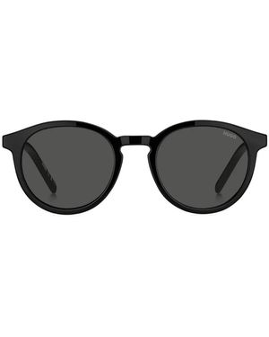 BOSS Round-Frame Sunglasses - Black