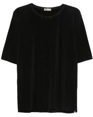 Herno T-Shirt Plissé - Nero