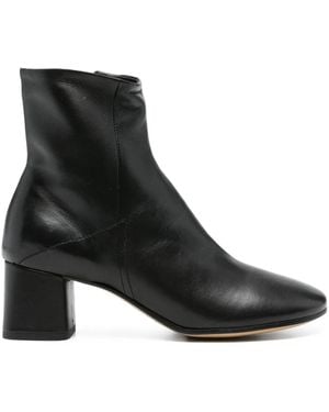 Pomme D ́Or Bottines En Cuir 60 Mm - Noir