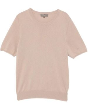 N.Peal Cashmere Milly Cashmere T-Shirt - Natural