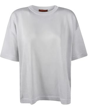 Missoni Lamé Crew-Neck T-Shirt - Grey