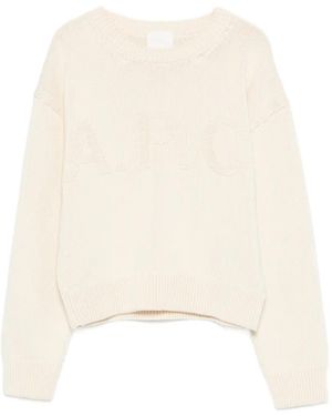 A.P.C. Pullover Mit Logo - Weiß