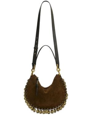 Isabel Marant Oskan Soft Zipped Bag Medallions - Natural