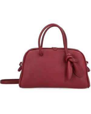 Jacquemus The Small Turismo Soft Bowling Bag - Red
