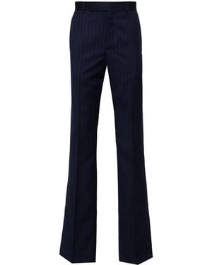 Givenchy Striped Wool Pants - Blue