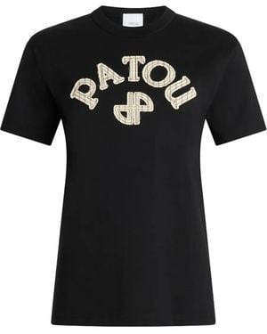 Patou T-Shirt Con Stampa - Nero