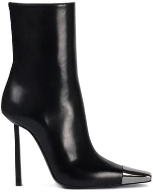 Le Silla Bottines 120 Mm À Bout En Métal - Noir