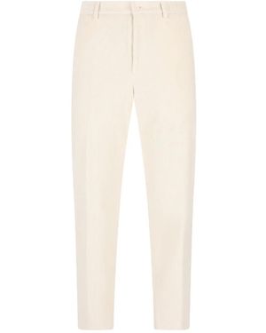 Tagliatore Corduroy Trousers - White