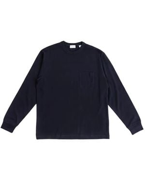 Handvaerk Camisa Con Bolsillo Y Manga Larga - Azul