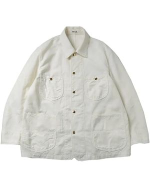AURALEE Ox Shirt Jacket - White