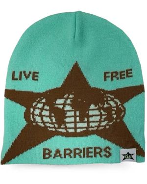 Barriers Live Free Beanie Hat - Green