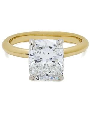 Jewels Aficionado 18Kt Gelbgold- Und Platinring Mit Diamanten - Weiß