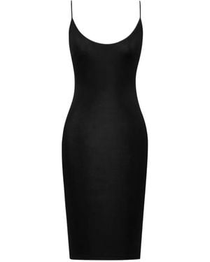 Saint Laurent Cassandre Kleid Mit Offenem Rücken - Schwarz