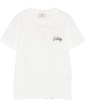 Autry Camiseta Con Logo Bordado - Blanco