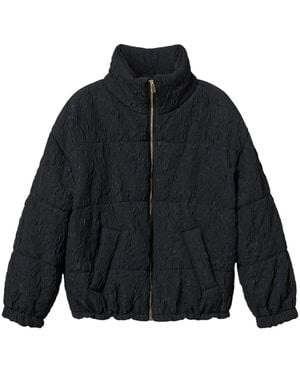Twinset Embossed Puffer Jacket - Blue