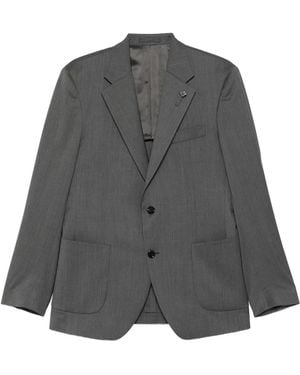 Lardini Button-Up Blazer - Grey