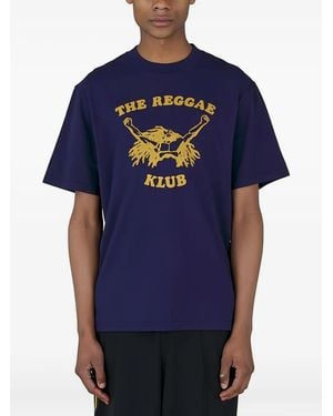 Nicholas Daley T-Shirt mit grafischem Print - Blau