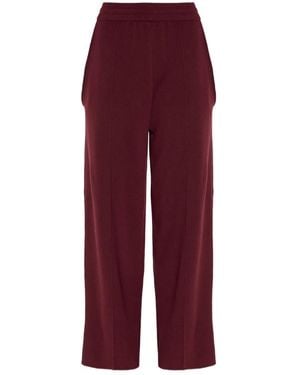 Lanvin Broek Van Wolblend Met Elastische Taille - Rood