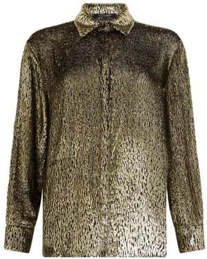Roberto Cavalli Collared Long-Sleeve Shirt - Green