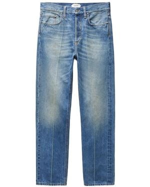 Versace Gerade Jeans Im Distressed-Look - Blau